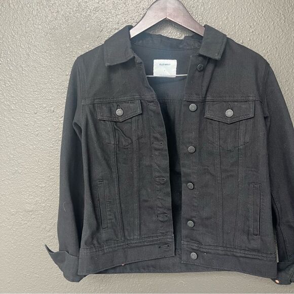 Old Navy Classic Jean Jacket Black - Picture 3 of 11